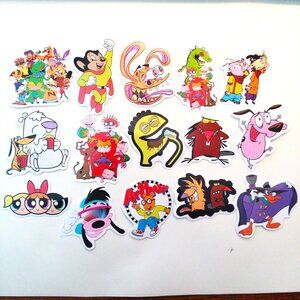 Stickers Rugrats Arthur Powder Puff Girls Nickelodeon Darkwing Ren Stimpy